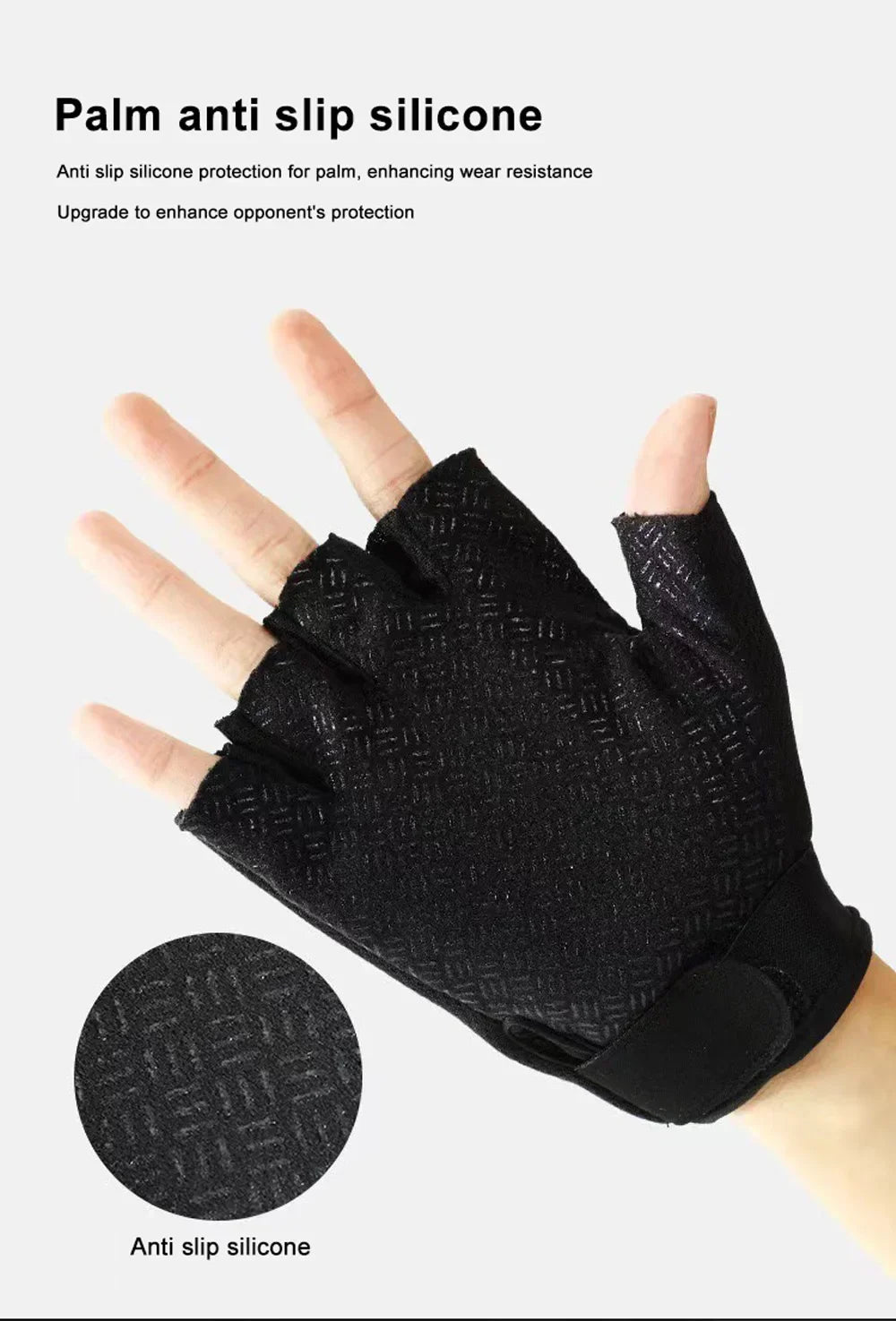 Riding Fingerless Gloves Non-slip Half Finger Gloves for Motorcycle Cycling Climbing Hiking Hunting Outdoor Sports