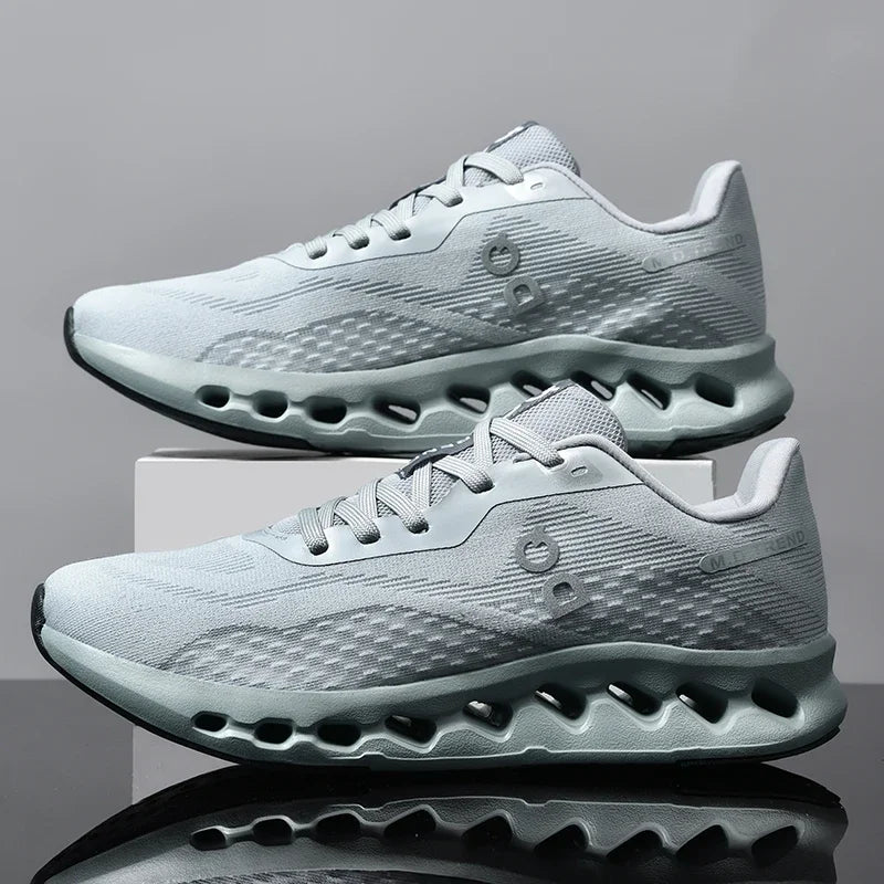 Fashion Cushioning Running Shoes for Men Lightweight Sneakers Breathable Tennis Shoes Non-Slip Sports Casual Walking Footwear
