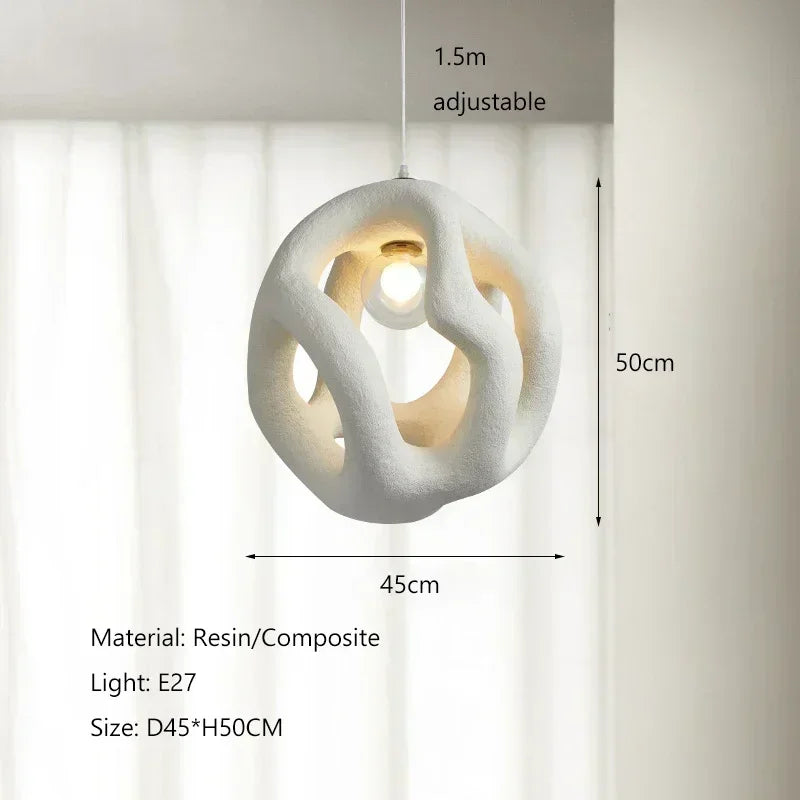 Wabi Sabi Style Restaurant Pendant Light Single Head Small Pendant Light Designer Living Room Sofa Light Study Counter Lighting