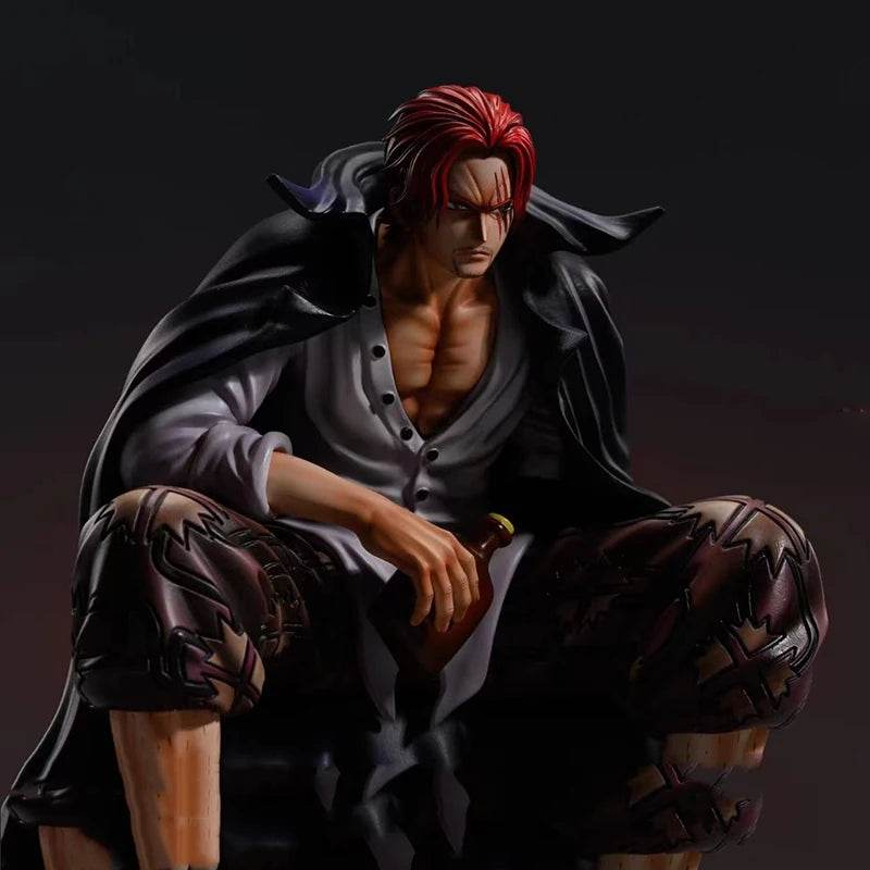 17cm One Piece Shanks Anime Figures Film Red Yonko Red Hair Shanks Action Figure PVC Statue Figurine Model Decoration Doll Toys - AIAZ