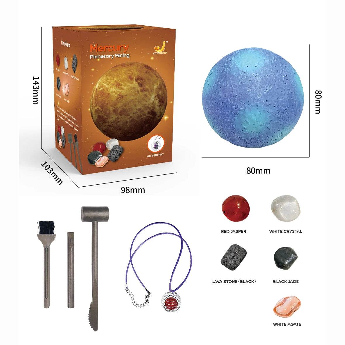 Children's Archaeology Digging Treasure Planet Gem Ore Exploration of The Solar System Mining Science Education Educational Toys - AIAZ