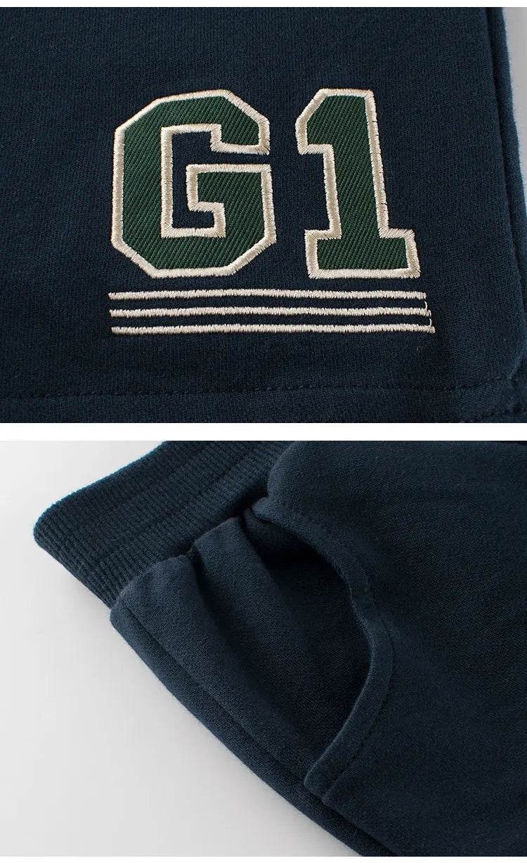 2025 Summer Kids Fashion Letter Print Shorts Pants for Boys 100% Cotton Sport Casual Pants 1-9 Years Children Boys Girls - AIAZ