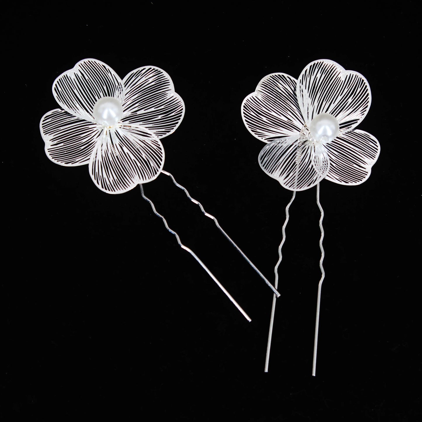 2PCS Bridal Headdress Handmade Flower Pearl Hair Comb Pins Wedding Styling Jewelry Fashion Insert Comb Hair Accessories Gifts