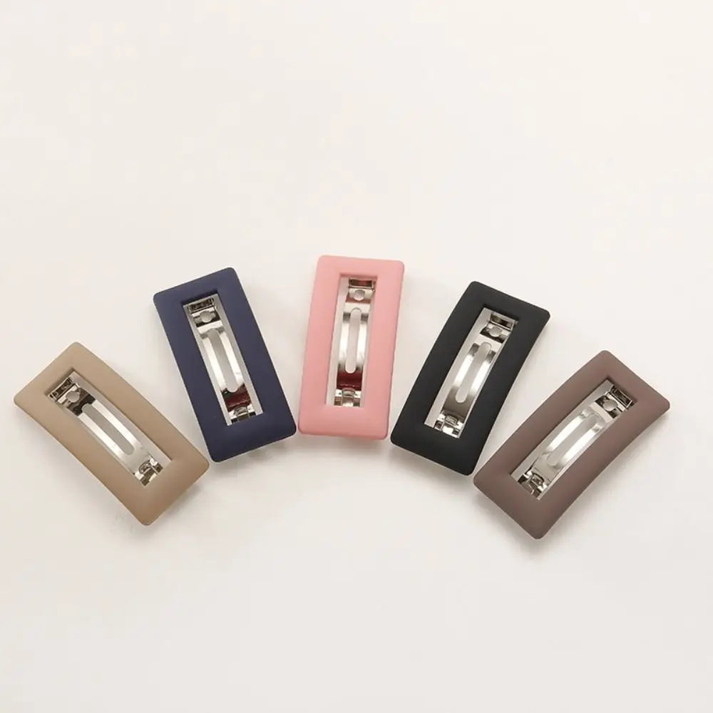 New Korean Matte Spring Hair Clip Claw Elegant Hairgrips Ponytail Holder Barrettes For Women Girls Hairpins Hair Accessories