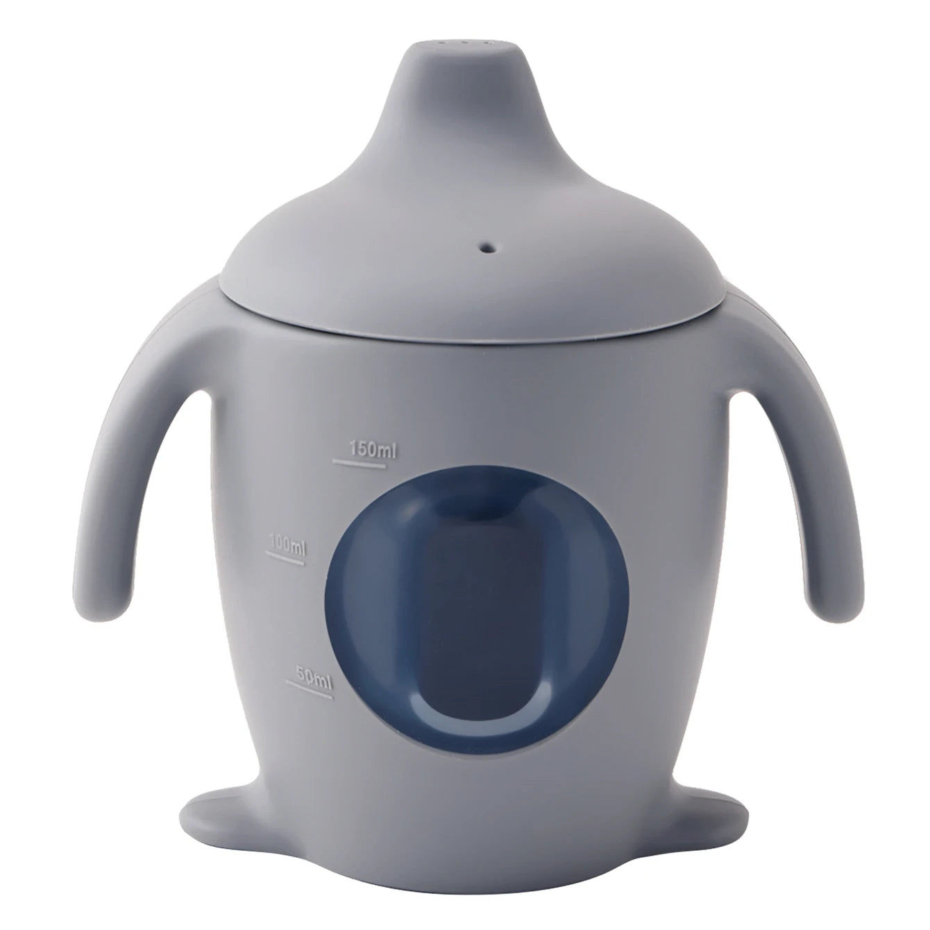 Color Kids 1PCS Silicone Penguin Sippy Cup Transparent Baby Water Bottle BPA Free Leakproof  Portable Infant Cup Baby Gifts