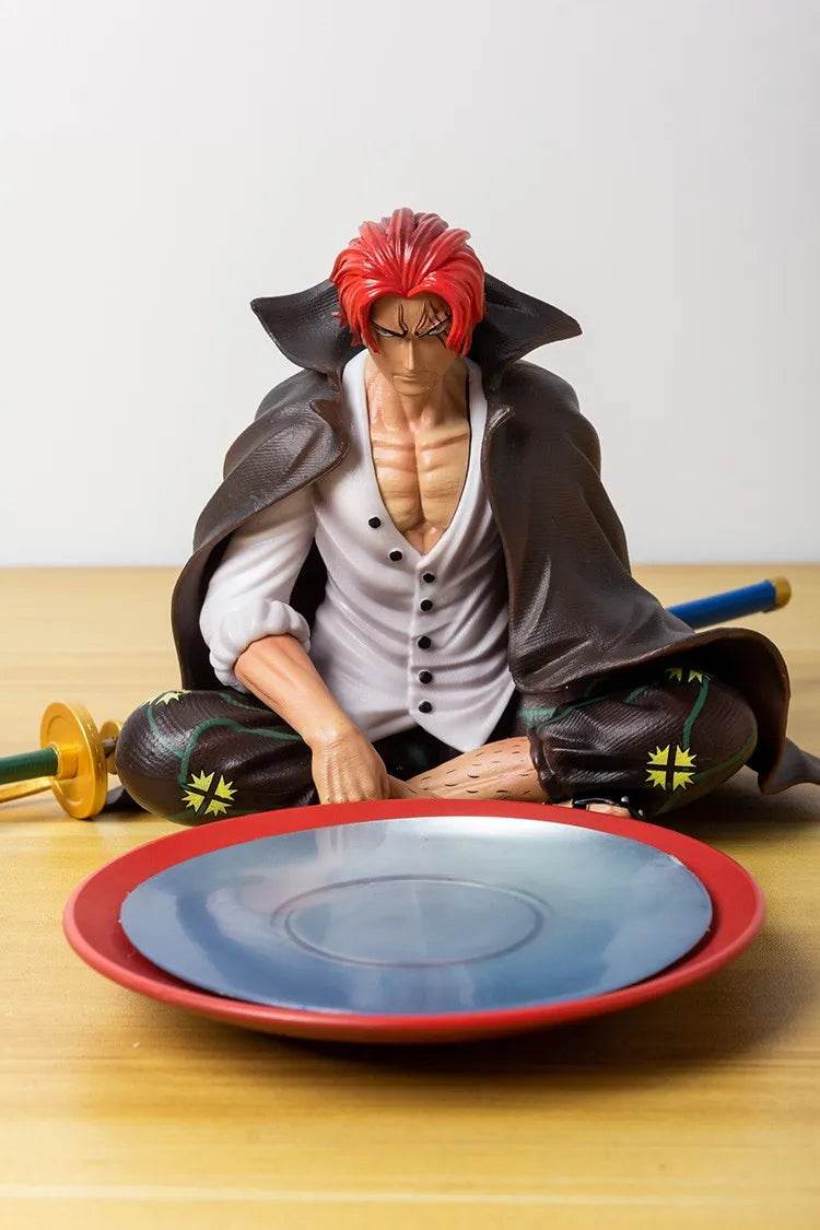 17cm One Piece Shanks Anime Figures Film Red Yonko Red Hair Shanks Action Figure PVC Statue Figurine Model Decoration Doll Toys - AIAZ