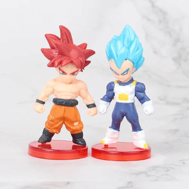 8-21PCS Dragon Ball Z Set Super Son Goku Vegeta Broly Buu Action Figure Anime Figurines Ultra Instinct Model Gifts Toys - AIAZ