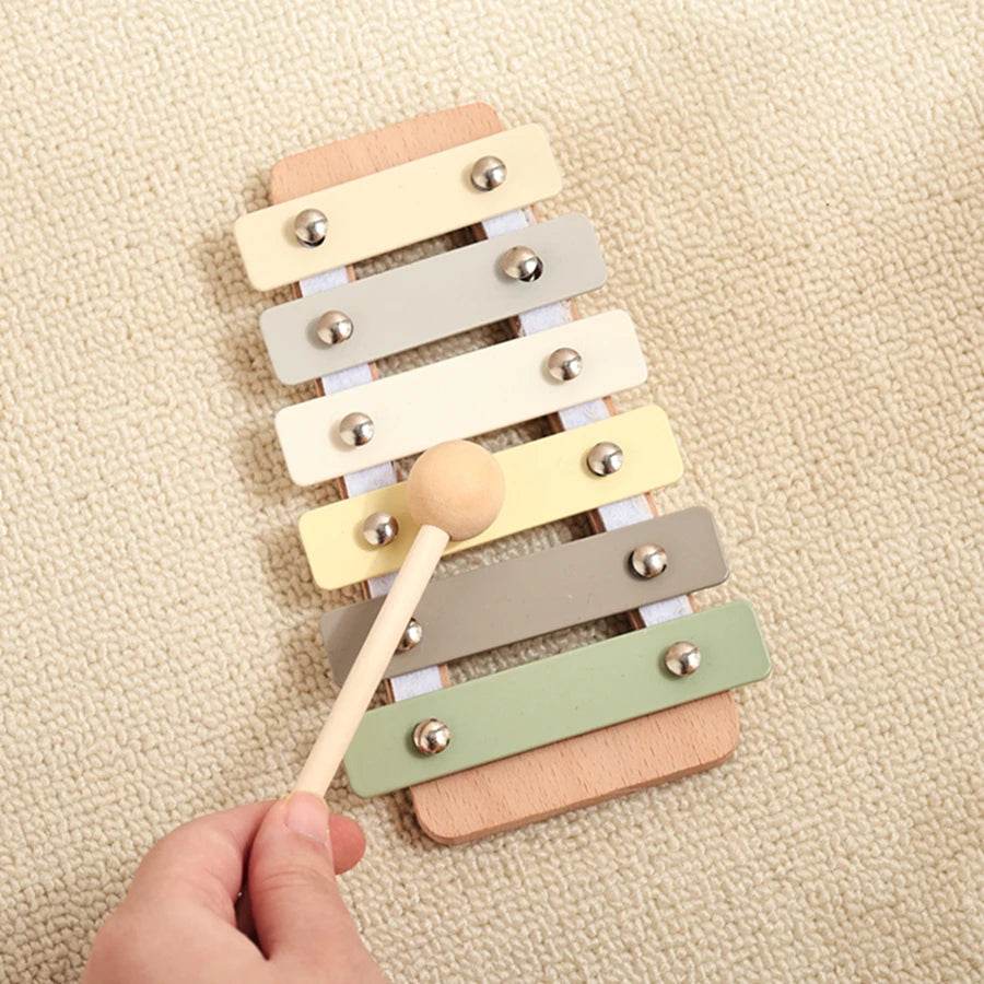 Musical Montessori Toys Baby Toys Rattle Bell Drum Xylophone Percussion for 0 3 Year Kids Early Educational Instruments Toys - AIAZ