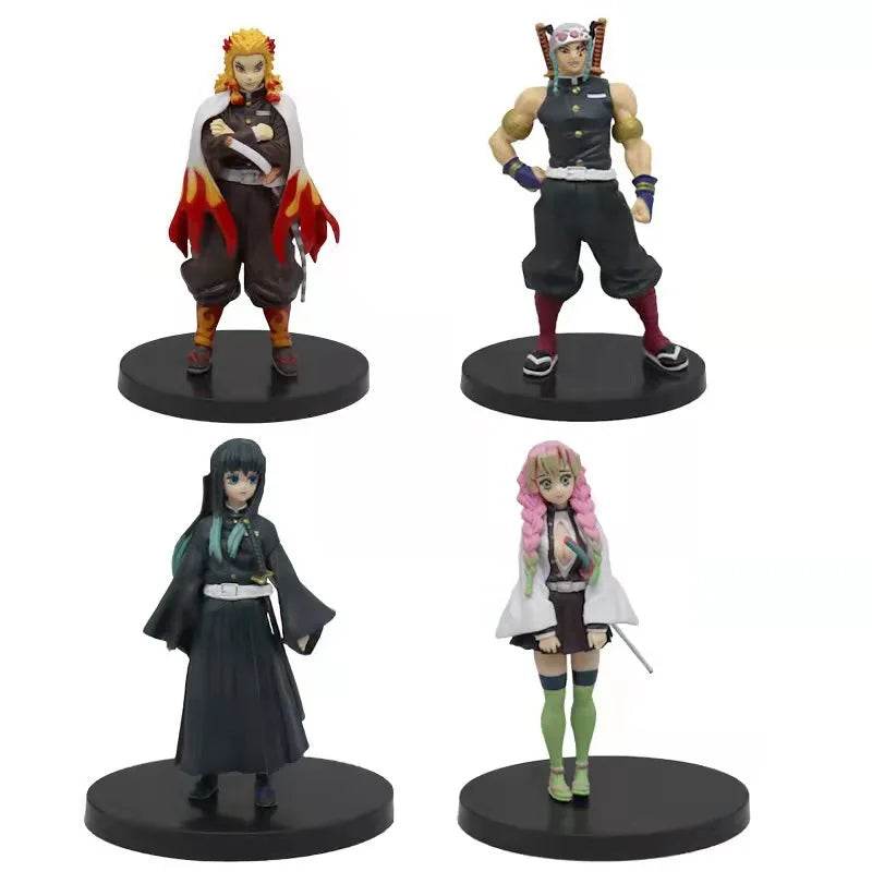 Anime Demon Slayer Figure Kamado Tanjirou Nezuko Action Figures Model Toys Zenitsu Figurine Inosuke Kimetsu No Yaiba Figura - AIAZ