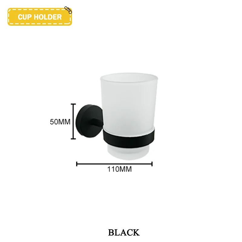 Brushed Gold Stainless Steel Wall Mount Towel Bar Towel Ring Paper Holder Bathrobe Hook Toilet Brush Bathroom Accessories