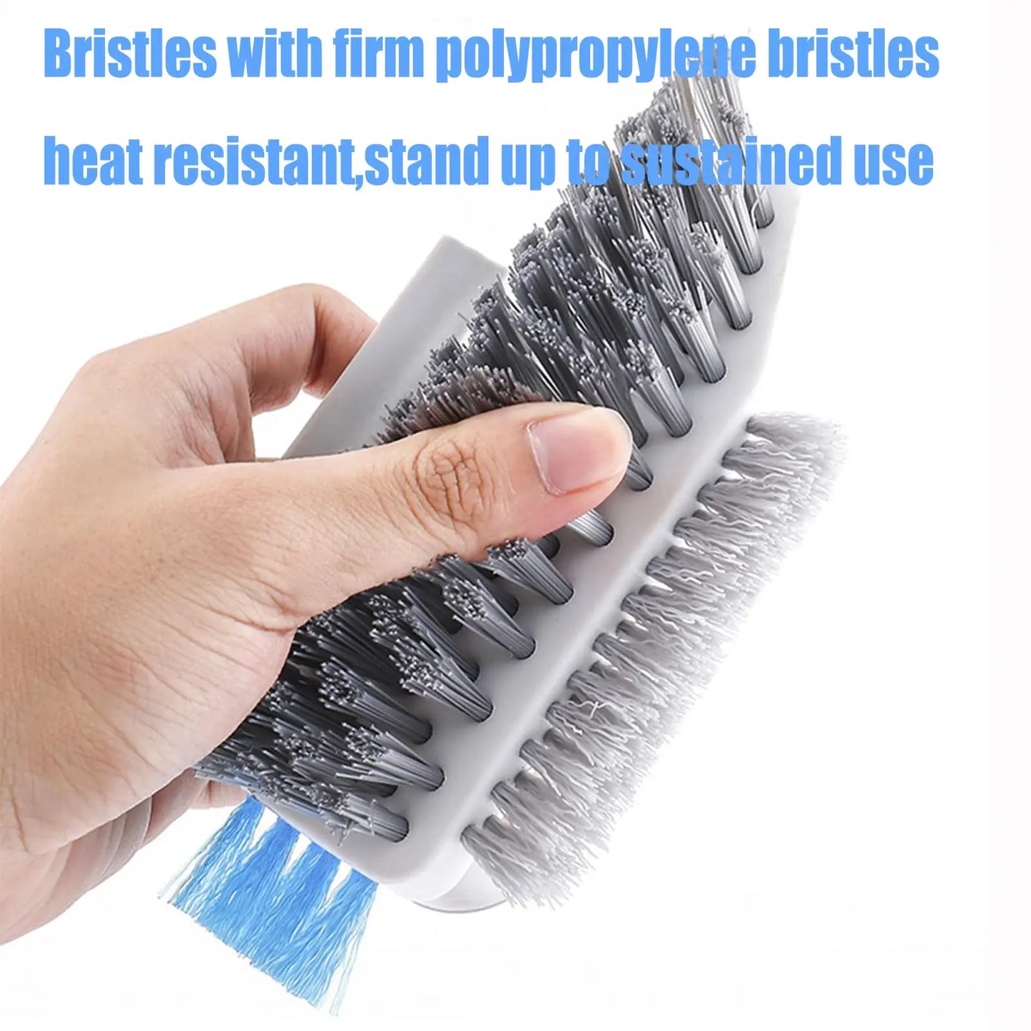 1/2pcs 4-in-1 Crevice and Floor Scrub Brush Durable Plastic Portable Design for Bathroom Kitchen Living Room Cleaning