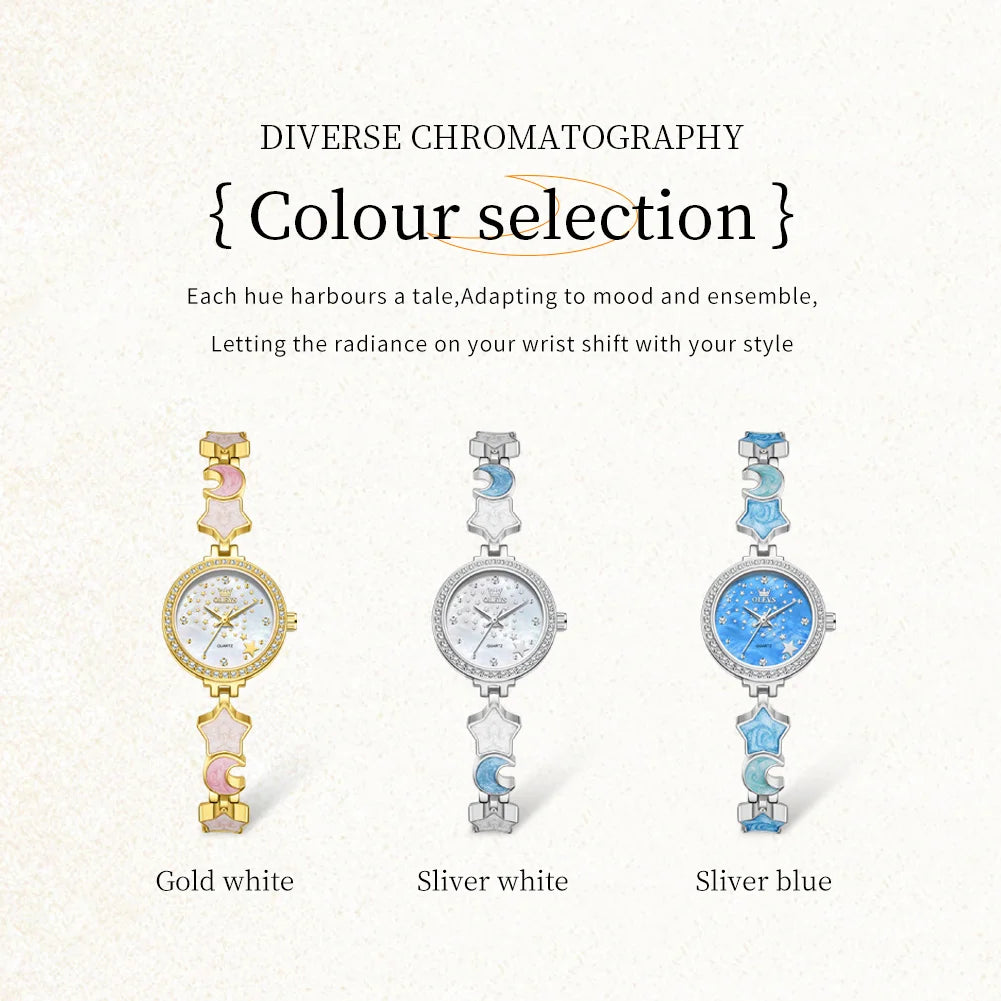 OLEVS New 5665 Watches For Women Elegant Luxury Original Quartz Watches Waterproof Luminous Ladies Ladies Watch Reloj