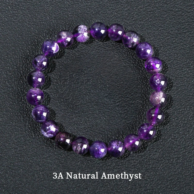 JD Natural Stone Lapis Lazuli Rock Quartz Amethyst Beads Bracelet for Women Men Reiki Healing Strand Bracelet Energy Jewelry