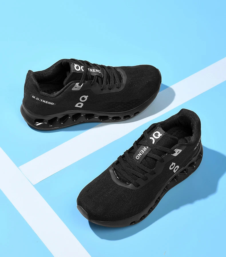Men's Lightweight Running Shoes Anti-Slip Cushioning Breathable Mesh Sneakers for Jogging Gym Training Fitness Sport Walking