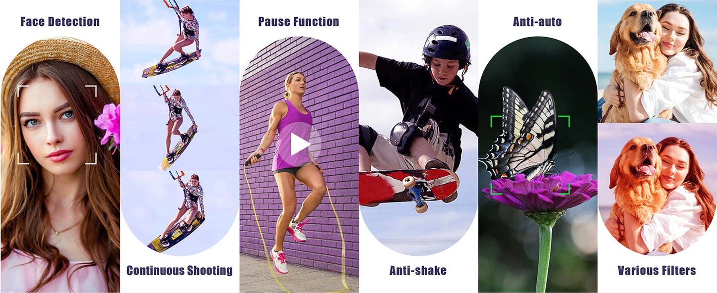 10X Optical Zoom Camera 64MP Digital DSLR Camera for Photography 4K HD Youtube Video Vlog Camcorder Auto Focus Webcam SLR Camera