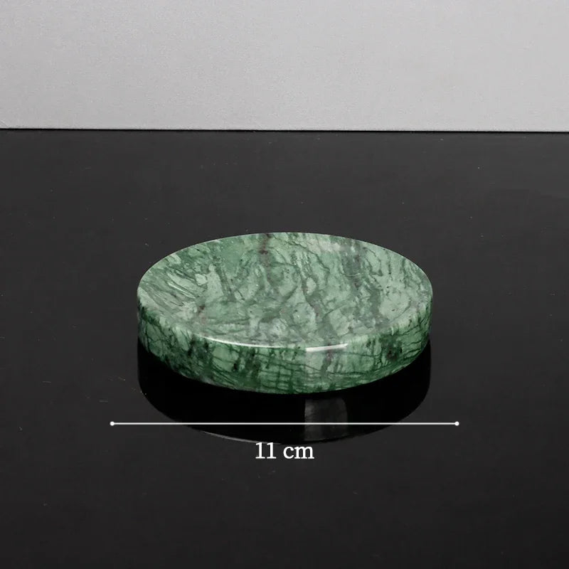Indian Green Natural Marble Bathroom Accessories Retro Soap Dispenser Soap Dish Toothbrush Holder Tissue Box Bathroom Set