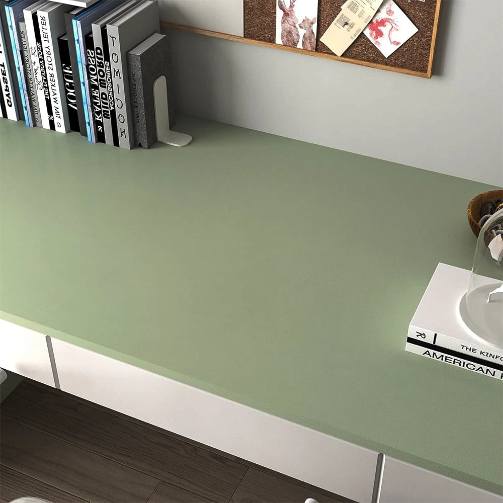 Matte Solid Color Wallpaper Self-Adhesive Vinyl Wallpaper Waterproof Wall Stickers Decorative Film Contact Paper Kitchen Home De