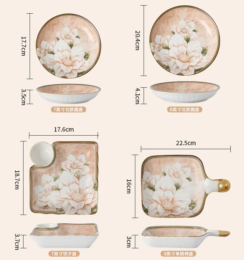 High-quality Ceramic Spoons Wholesale Combinations Household Gift Tableware Sets