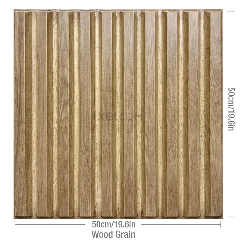 4pcs 50x50cm  Premium 3D Wave Wall panel Stripe Wallpaper PVC Wall Decor Living Room Bedroom Office Decor TV Background 9 sold