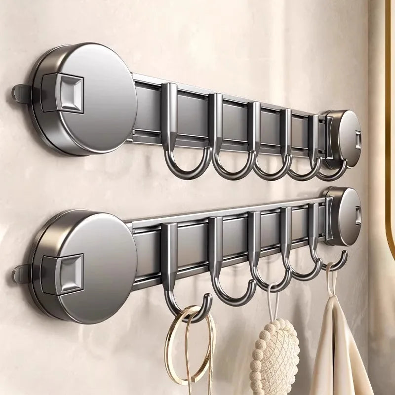 Suction Cup Hook Strong Load-bearing Adhesive Rack Hook Wall-mounted Punch-free Bathroom Door Clothes Hanging Artifact