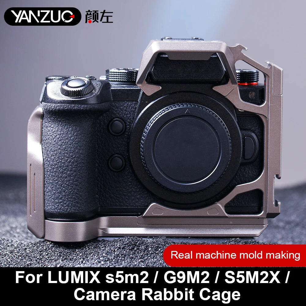YANZUO Stabilizer Suitable For Panasonic Lumix 5m2 G9m2 Aluminum Camera Protection Frame Kit Suitable S5m2x Camera Rabbit Cage