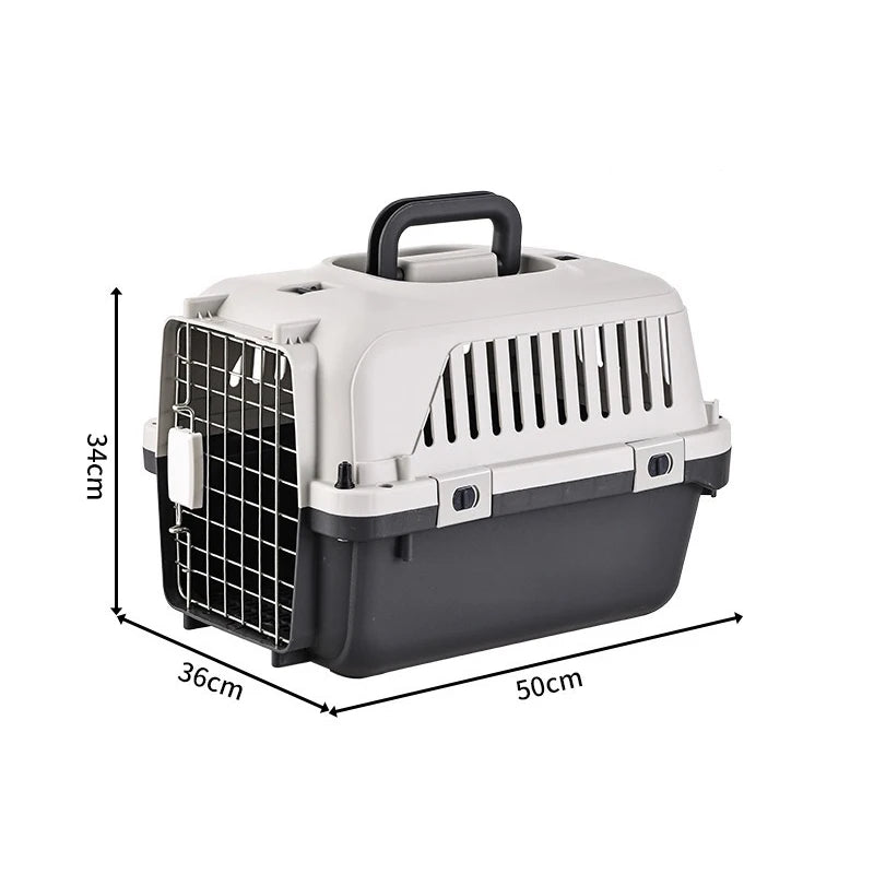 Dog Cage Pet Carrier Kennel Dog Travel Cate Portable Dog Cage for Small and Large Pets Air Box