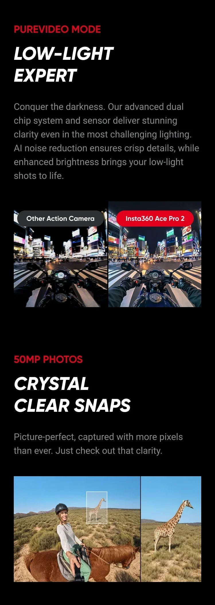 Original Insta360 Ace Pro 2 8K AI Powered Action Cam - Dual Battery Standard Bundle 360 derece aksiyon kamera  4k camera  go pro