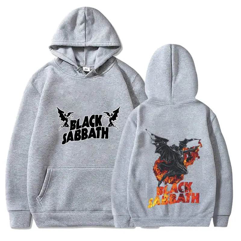 Fall Hoodie Sabbath Men's Vintage Rock Women's Casual Print Heavy Metal Band Album Concert Sabbath Music Black Sabbath Sweater - AIAZ