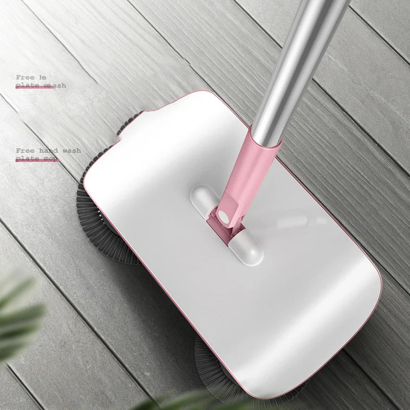 Manufacturer Hand Push Sweeping Robot Household Broom Dustpan Set Household Cleaning All-In-One Machine Lazy
