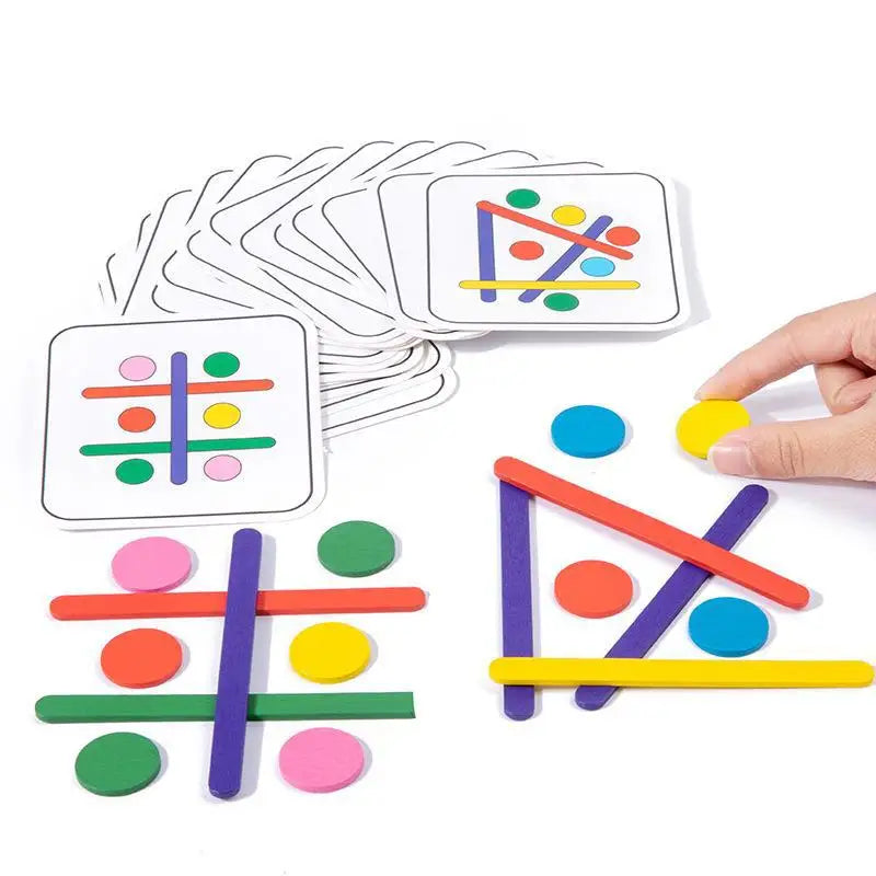 Montessori Logical Thinking Games Puzzle Toys Color Matching Game Educational Learning Toys For Children Preschool Teaching Aids