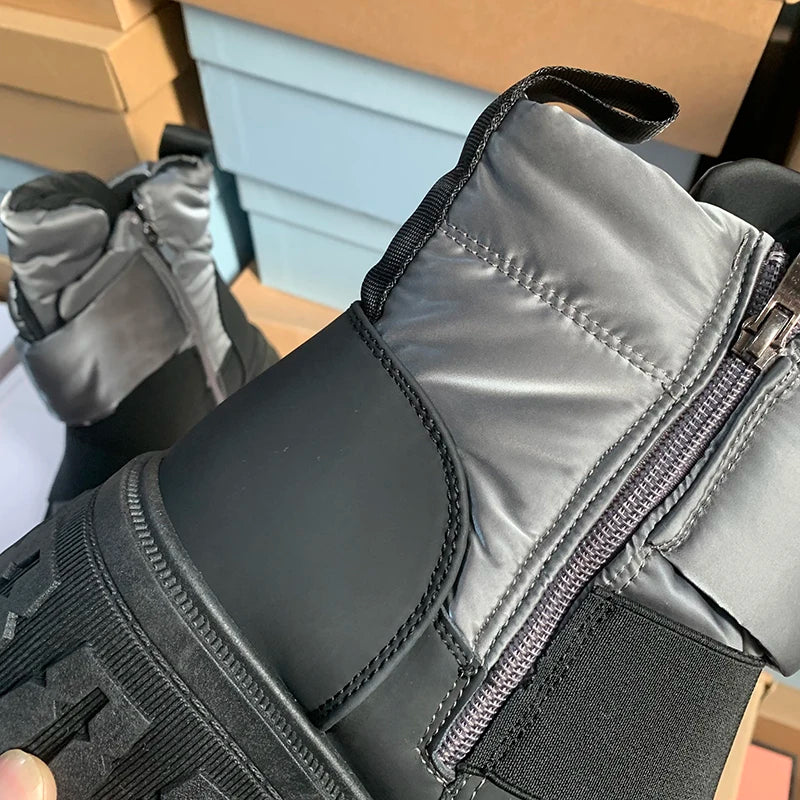 2024 Winter Snow Boots Women Plus Velvet Thickened Cold-resistant Warm Cotton Shoes Waterproof Non-slip Thick Sole