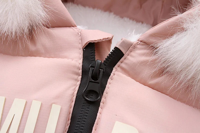 Winter Newborn Baby Girl Jumpsuit Thicken Baby Ski Suit With Gloves Belt Baby Romper Warm Infant Snowsuit Children Clothing Set