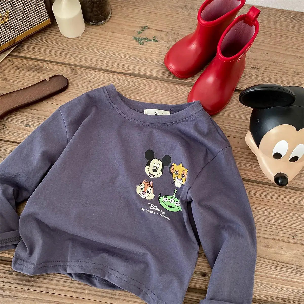 Boutique Fashion Kids Clothing Long Sleeve Tees Spring Autumn Cartoon Printed Baby Girls Base Shirt Crewneck Children Top Blouse