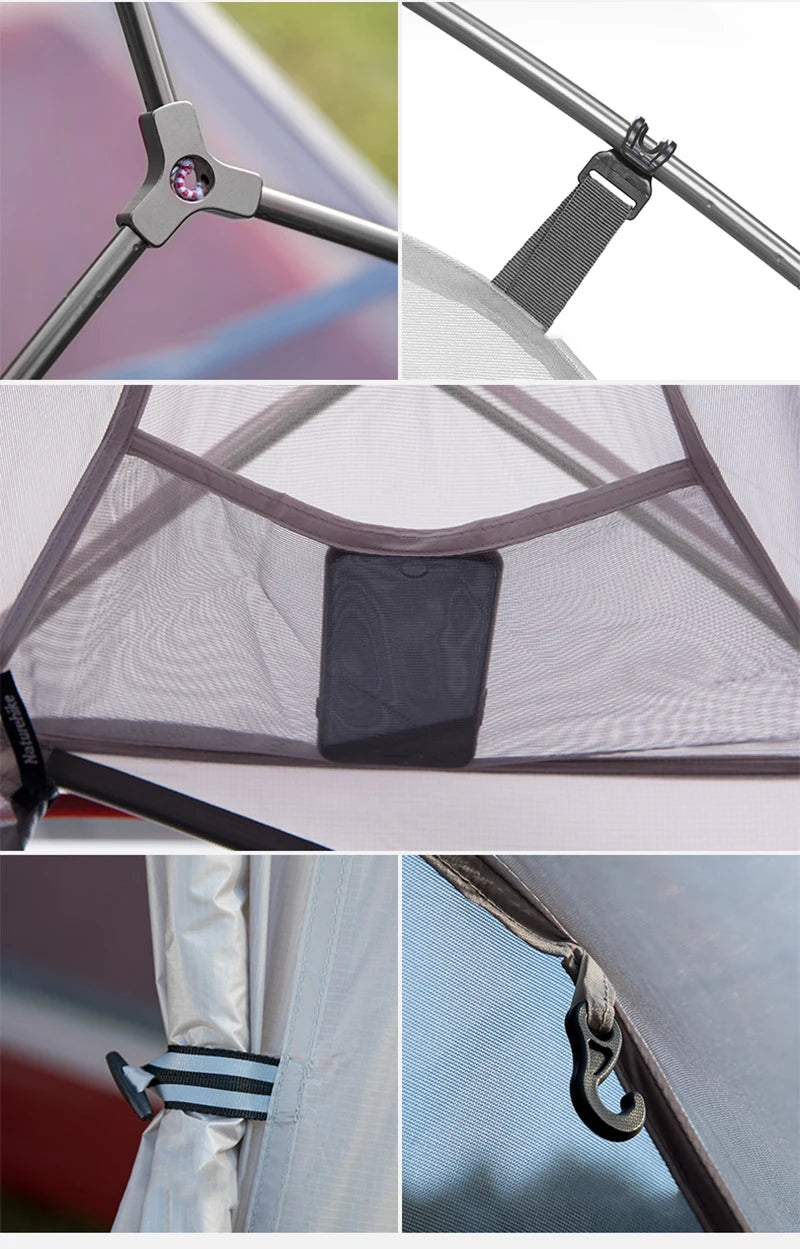 Naturehike Camping Tent Ultralight Portable Cloud Up 1 Person Shelter Tent Folding Backpack Waterproof Tent Travel Beach Tent