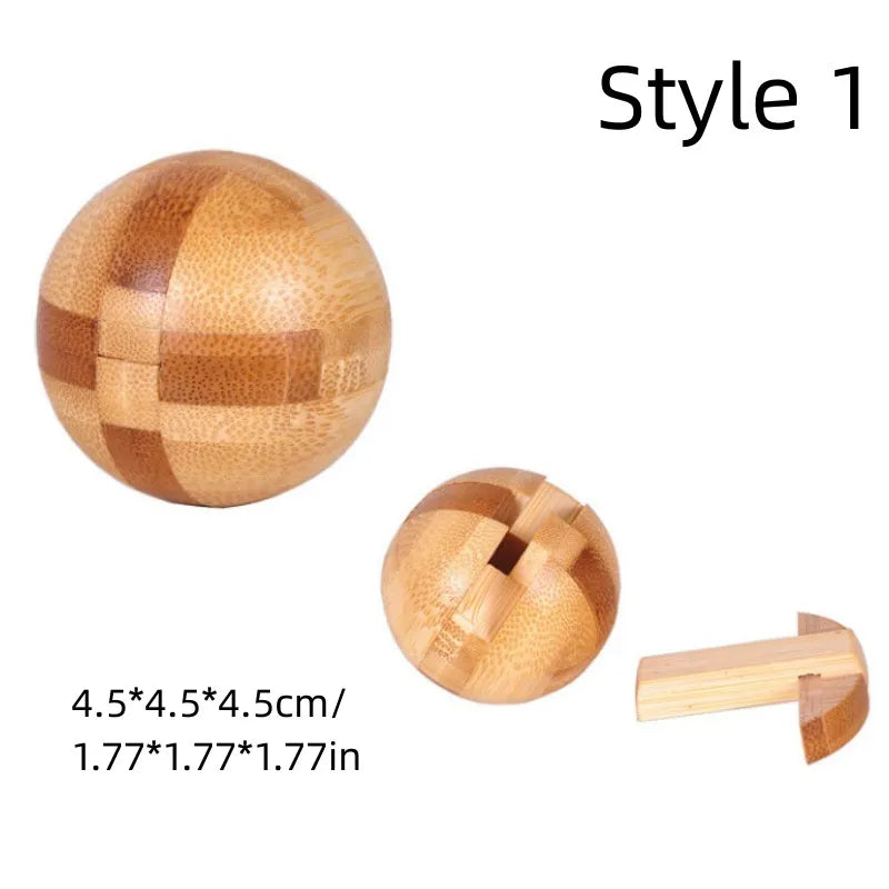 New Wooden Kong Ming Lock Lu Ban Lock IQ Brain Teaser Educational Toy Children Montessori 3D Puzzles Game Unlock Toys Kid Adult