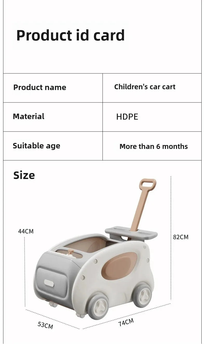 Multifunctional Anti-rollover and Anti-O-leg Baby Children's Toy Hand-pushing Balance Walker