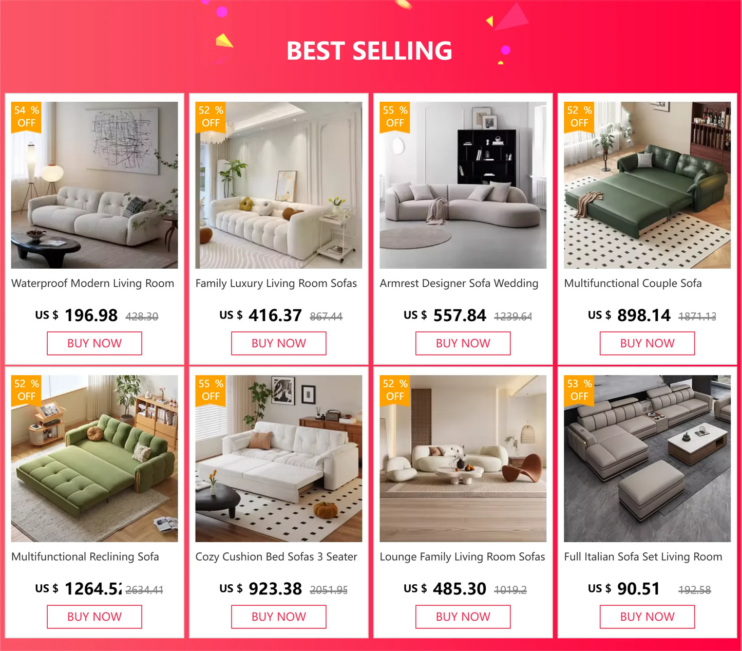 Family Luxury Living Room Sofas European Modern Plush Reclining Sofa Corner Lounger Muebles Para El Hogar Home Decoration