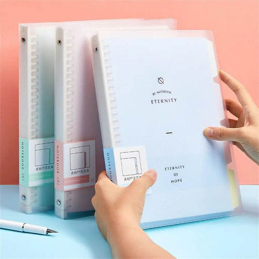High Quality School Supplies Student B5 A4 A5 Handbook Diary Loose Leaf Notebook Binder Notebook Spiral Notebook Coil Shell - AIAZ