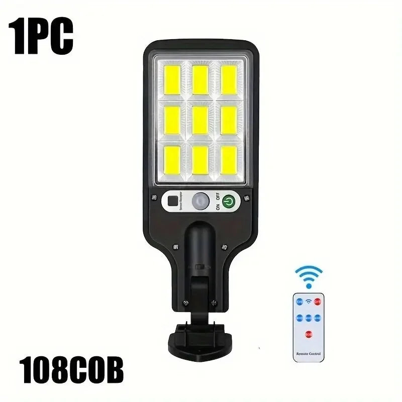 Solar Outdoor LED Wall Light with Human Body Waterproof 3modes Induction for Garden Terrace Garage Courtyard and Street Lighting