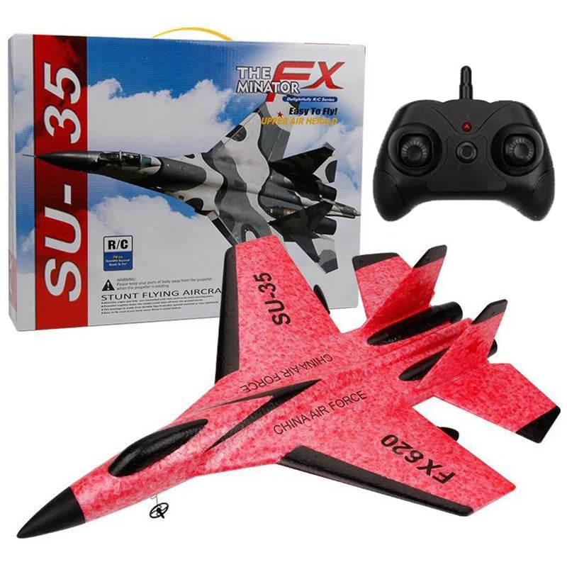 RC Foam Aircraft SU-35 Plane 2.4G Radio Control Glider Remote Control Fighter Plane Glider Airplane Foam Boys Toys for Children - AIAZ