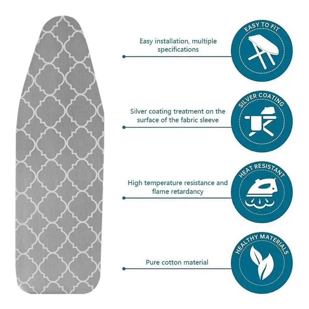 Standard Ironing Board Cover Thick Scorch Resistant Iron Board Pad Durable Iron Pad With Elastic Edge Heat-Reflective Iron Pad - AIAZ