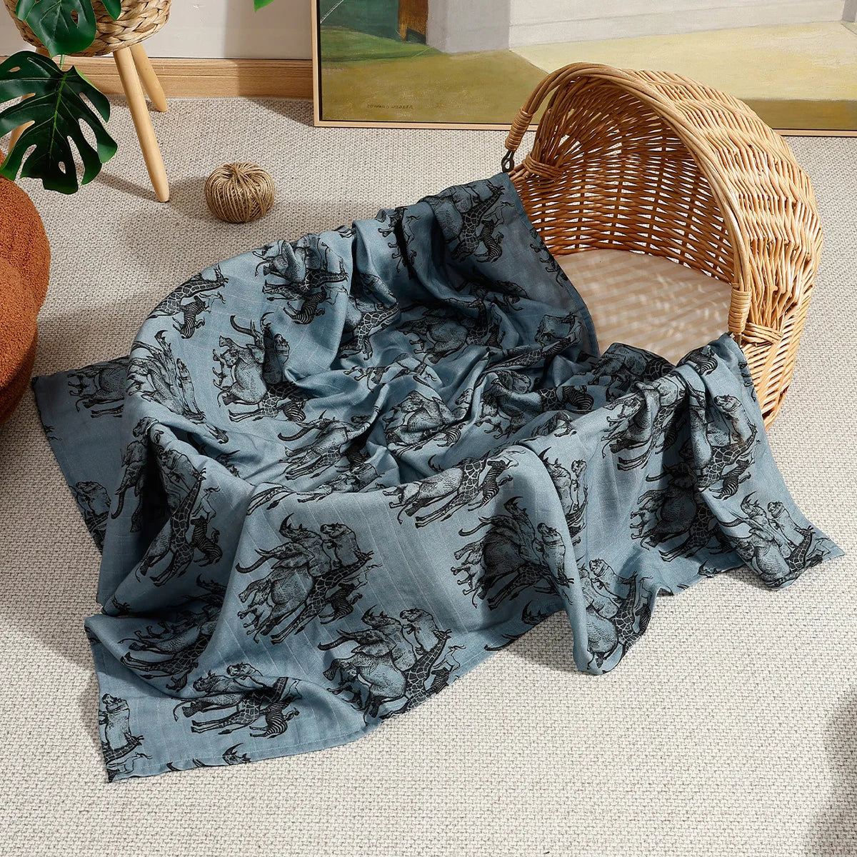 Kangobaby #My Soft Life# 2025 New 100% Cotton Baby Muslin Swaddle Blanket Newborn Wrap Infant Bath Towel Stroller Cover