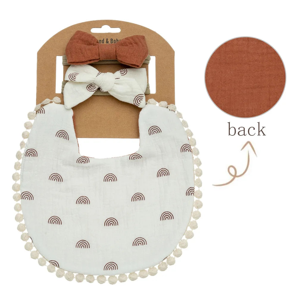 Personalized Custom name Embroidered Newborn letter Nursery Baby Bibs burp cloth suit Cotton Gifts for Boy Girl  ﻿
