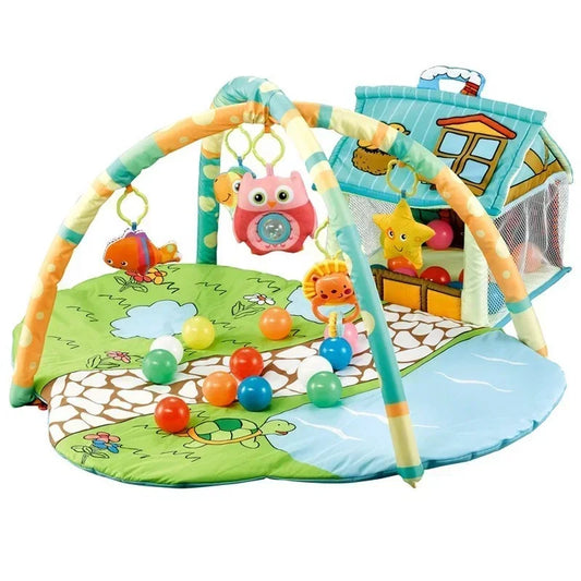 3-in-1 Baby Activity Gym Baby Play Mat Educational Toys Puzzle Crawling Blanket Infant Game Pad Rug Gift Baby Toys 0-12 Months