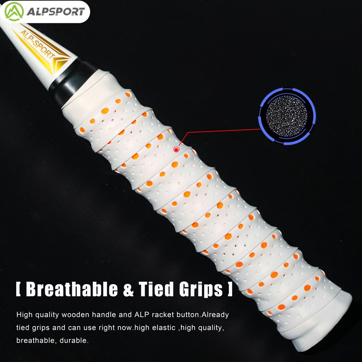 ALPSPORT AIR 10U  Ultralight 52g T800 Badminton Racket Fast Rebound  Lmported MAX 28LBS Carbon fiber + Titanium Badminton Racket