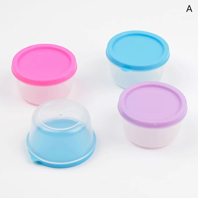 5Pcs Mini Small Snack Organizer Ketchup Salad Seasoning Portable Food Container Kitchen Seasoning Storage Container