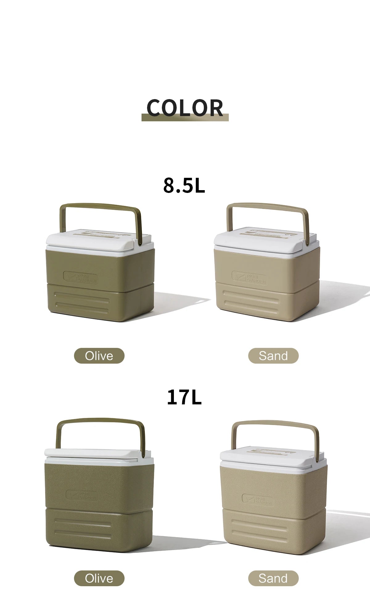 MOBI GARDEN Camping Cooler Box Ice Box Food&Drink Portable Outdoor Picnic Keep Fresh Refrigerator