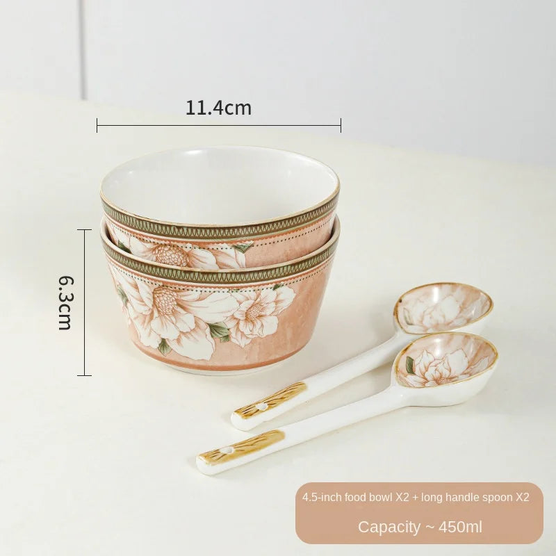 High-quality Ceramic Spoons Wholesale Combinations Household Gift Tableware Sets