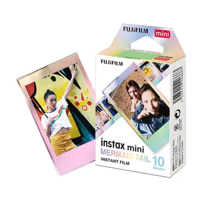 10 -50 Sheets Fujifilm Instax Mini 12 11 8 9 Film Stained Stars Fuji Instant Photo Paper For 70 7s 50s 90 25 Share SP-1 Camera