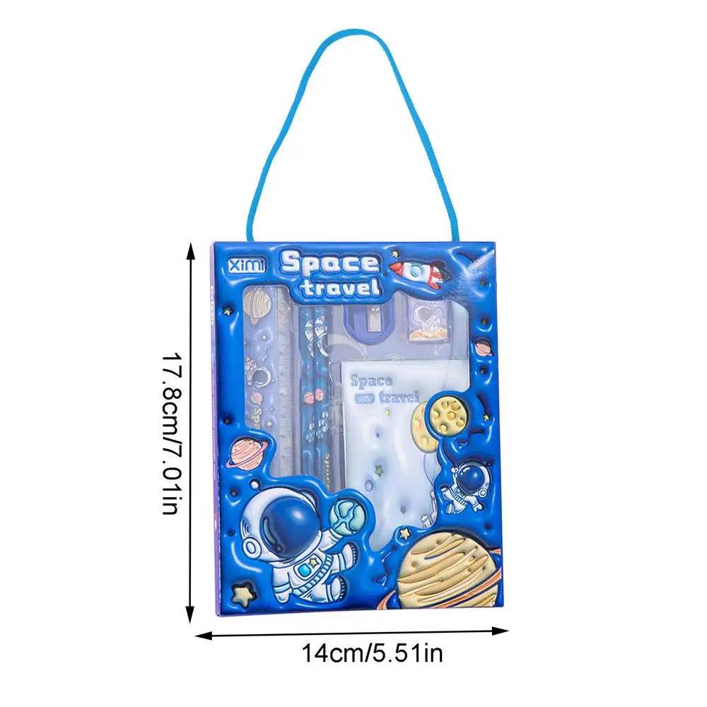 Kids Animals Style Stationery Set 6PCS School Supplies Package Back to School Stationery Pack for Kids Children Girls Boys - AIAZ
